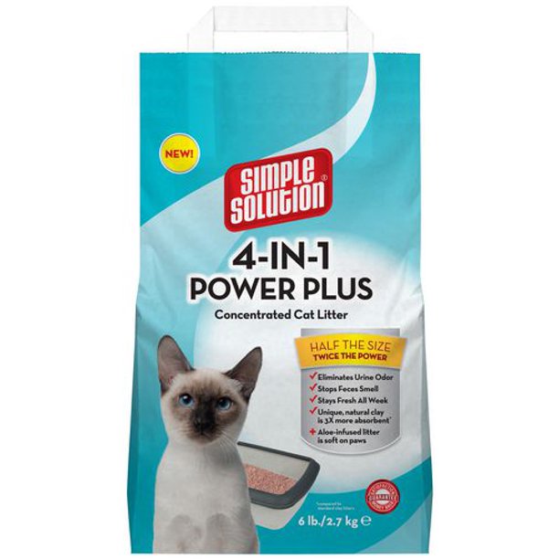 Simple Solution 4-in-1 Power Plus - Litière concentrée pour chats