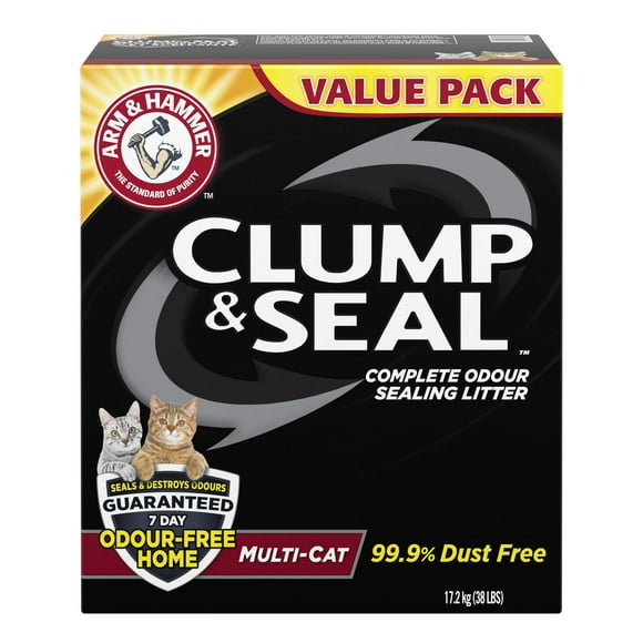 Arm & Hammer Clump & Seal Multi-Cat Clumping Cat Litter, 17.2 kg