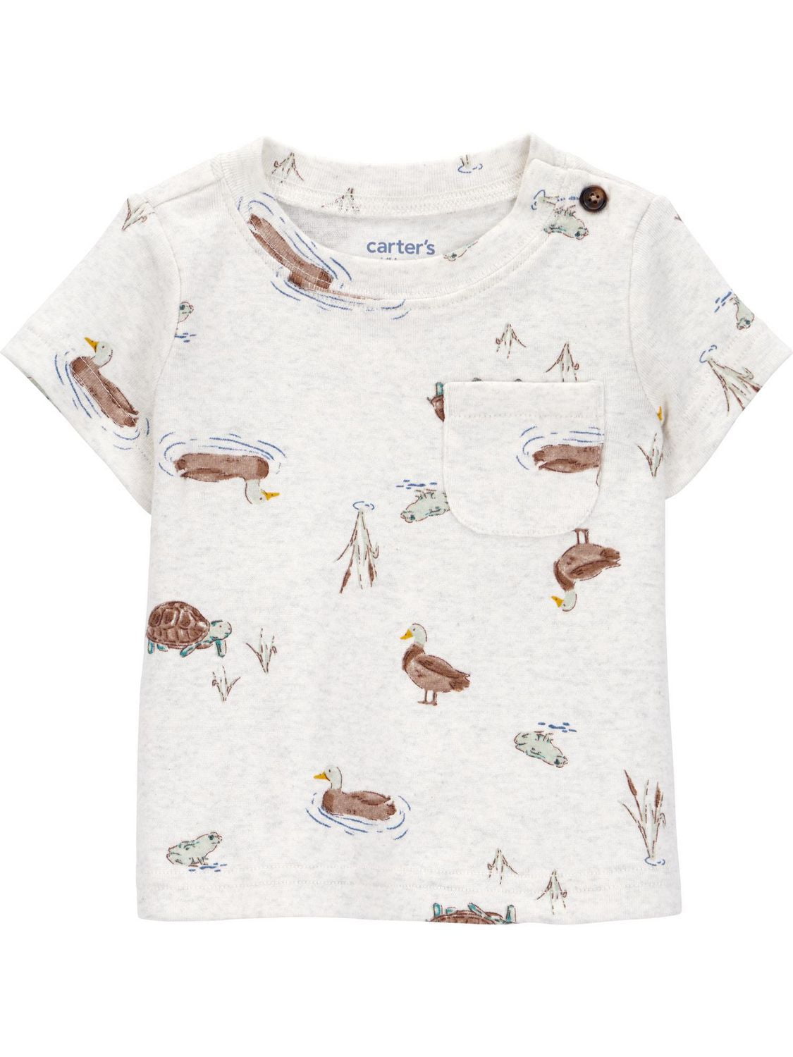 Carter's Child of Mine Baby Boys' 3 Piece Set - Green Duck and Turtle
