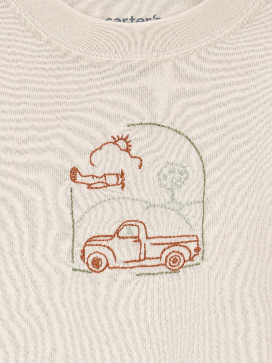 Carter's Child of Mine Baby Boys' Bodysuit Pant Set Green Truck