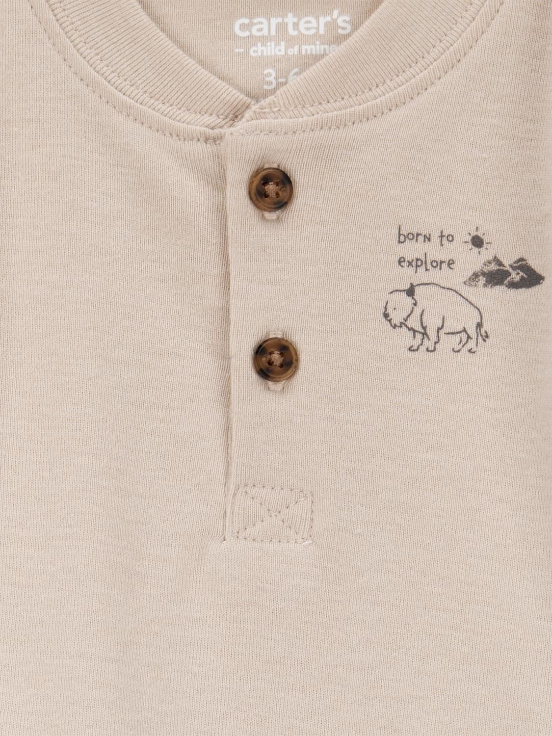 Carter's Child of Mine Ensemble body et pantalon pour bébé garçon, couleur marron Camp