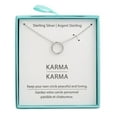 thumbnail image 2 of Luxury Designs Inspirational Sterling Silver Karma Necklace, 2 of 2