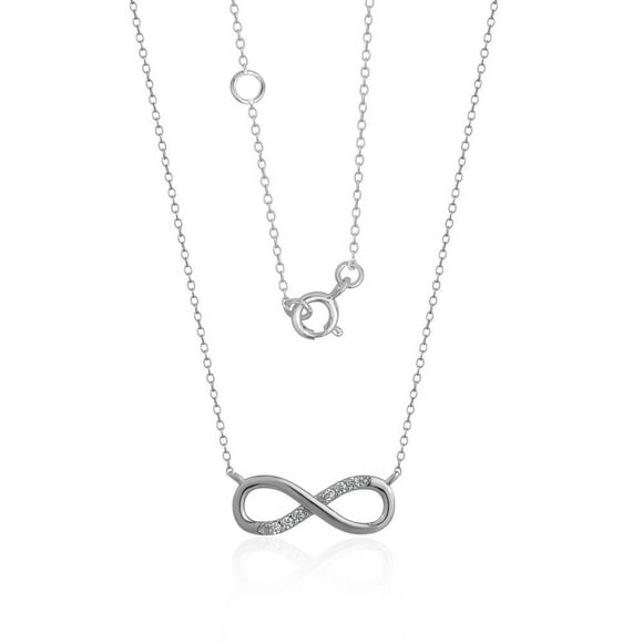 Collier infini en argent sterling inspiré de Luxury Designs
