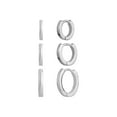 thumbnail image 1 of Trio de créoles plaquées argent Luxury Designs, 1 of 2