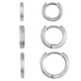 thumbnail image 1 of Luxury Designs Silver-plated Hoop Trio, 1 of 2