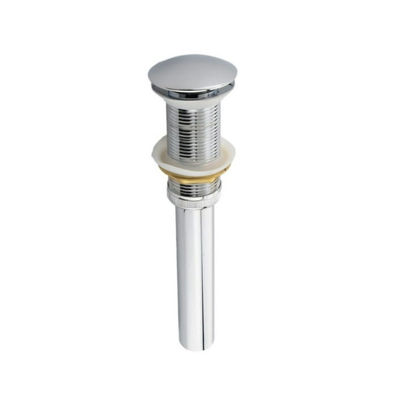 DROP Bath and Kitchen DR091047 Chrome Pop-Up Bathroom Sink Drain without Overflow
