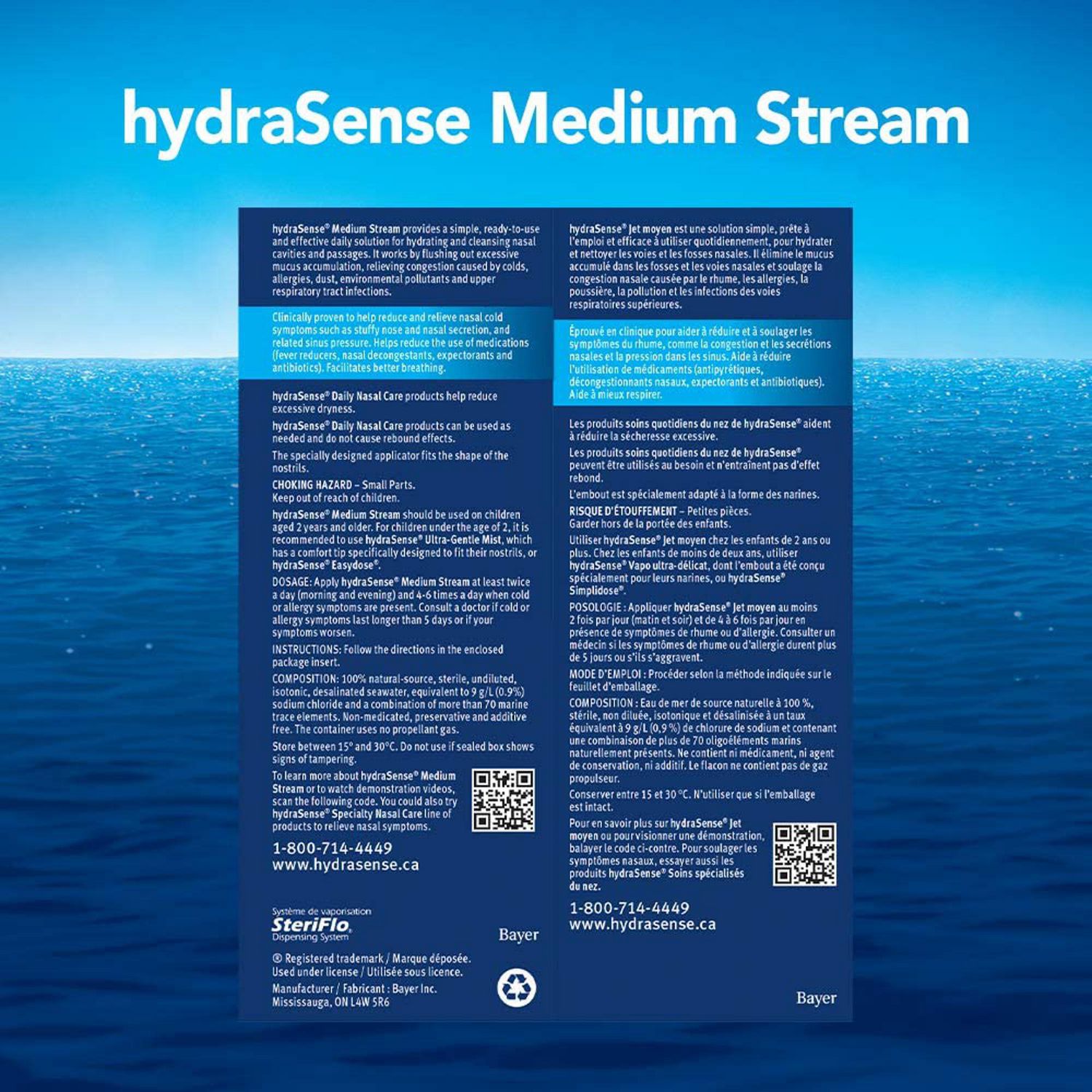 HydraSense Medium Stream Daily Nasal Care Spray, 100 mL - Walmart.ca