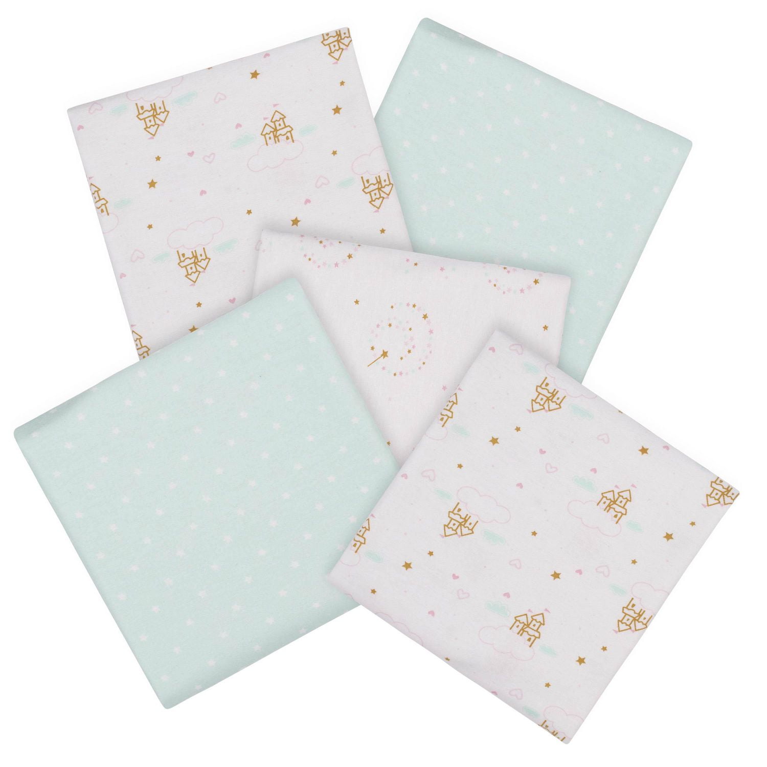 Gerber® 5Pack Receiving Blankets Blue Princess Walmart Canada