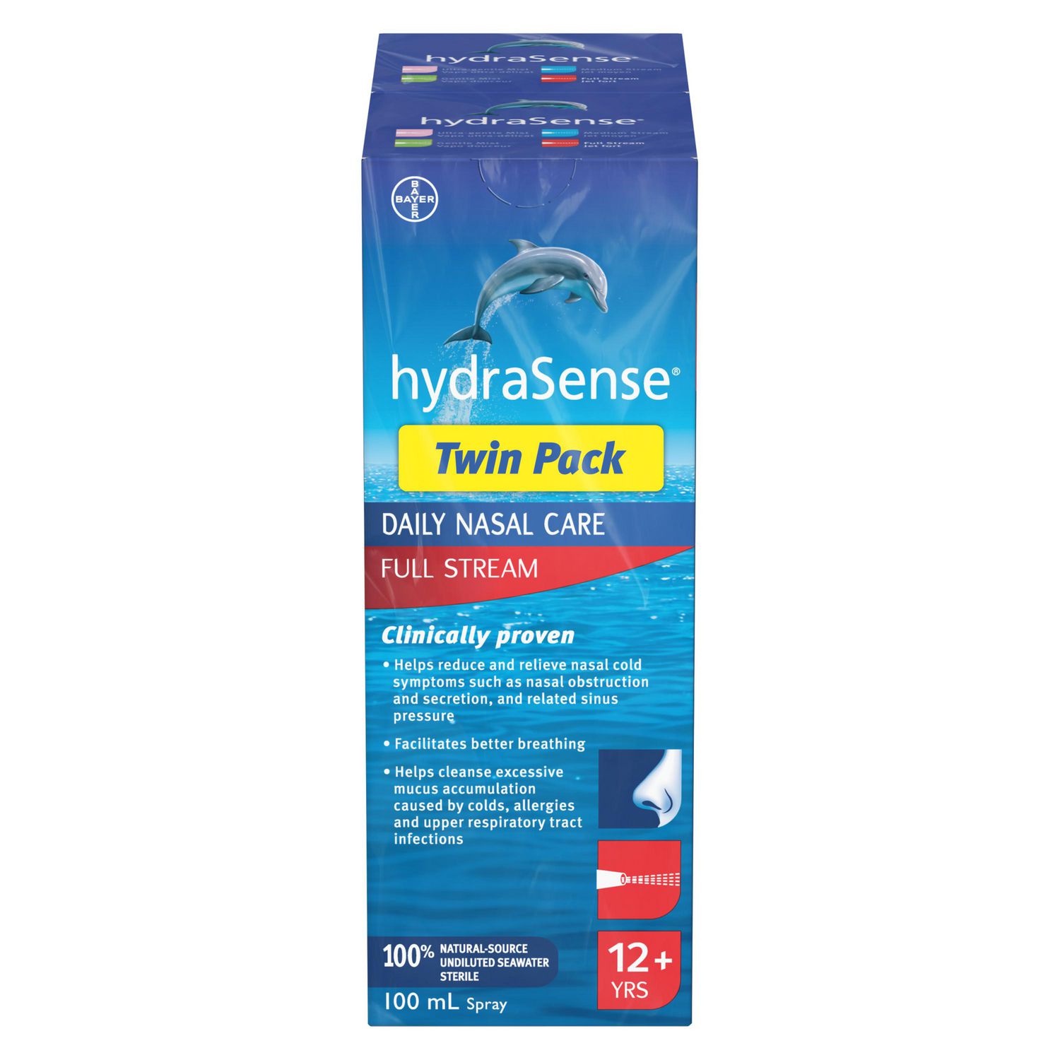HydraSense Full Stream Daily Nasal Care Spray Twin Pack Walmart Canada