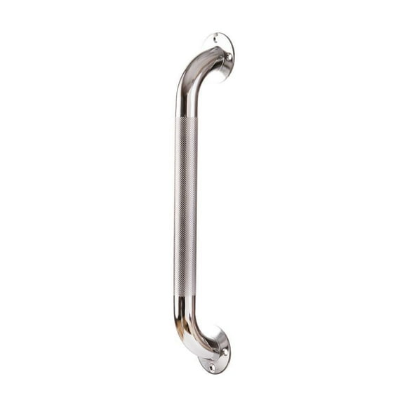 DMI Grab Bars for Bathroom, Knurled Shower Handle, Institutional Handicap Toilet Grab Bars for Bathtubs and Showers, Safety Shower Grip for Elderly, Bathtub Handles for Fall Prevention, 16"