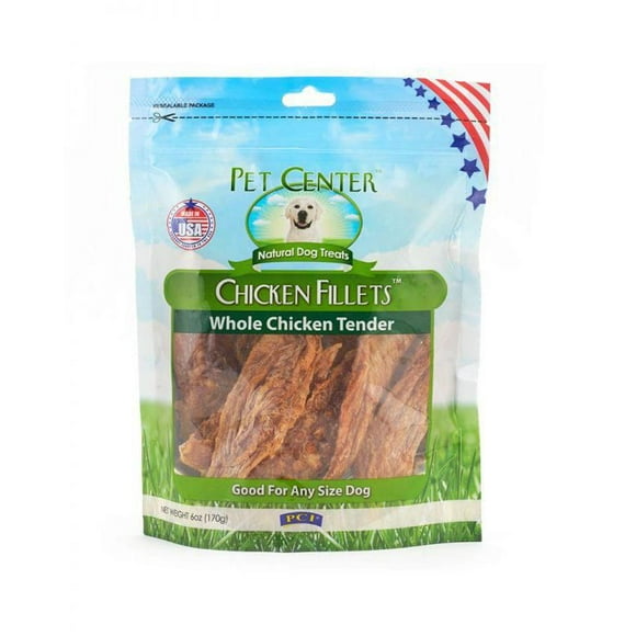 Pet Center Chicken Breast Fillets Dog Treats Resealable Bag