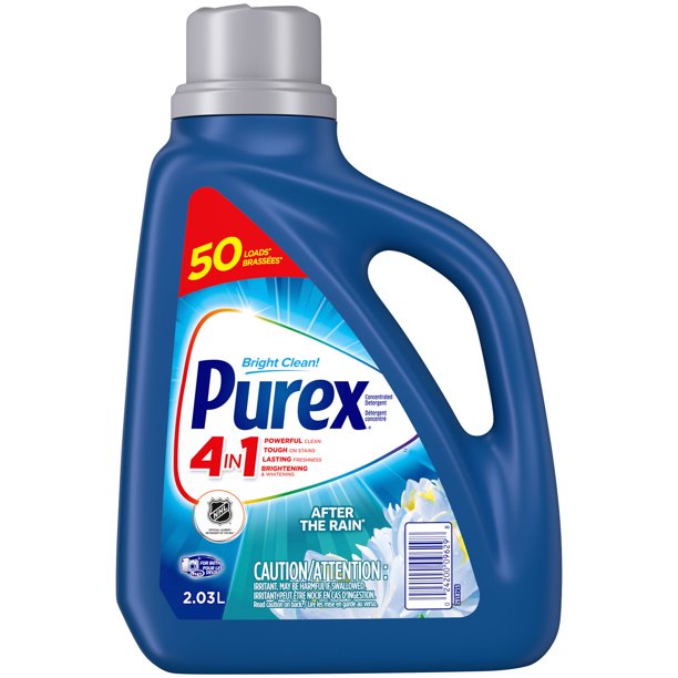 Purex 4 in 1 Liquid Laundry Concentrated Detergent, After The Rain, 2