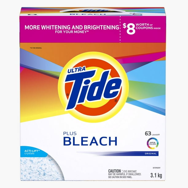 Ultra Tide Plus Bleach Original Detergent Powder - Walmart.ca