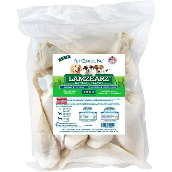 Pet Center Lamzearz 100 % natural Lamb Ears Dog Treat