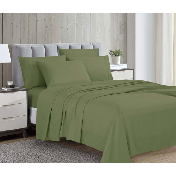 Grey Label 1800 Series Microfiber Sheet Set with Bonus Pillowcases
