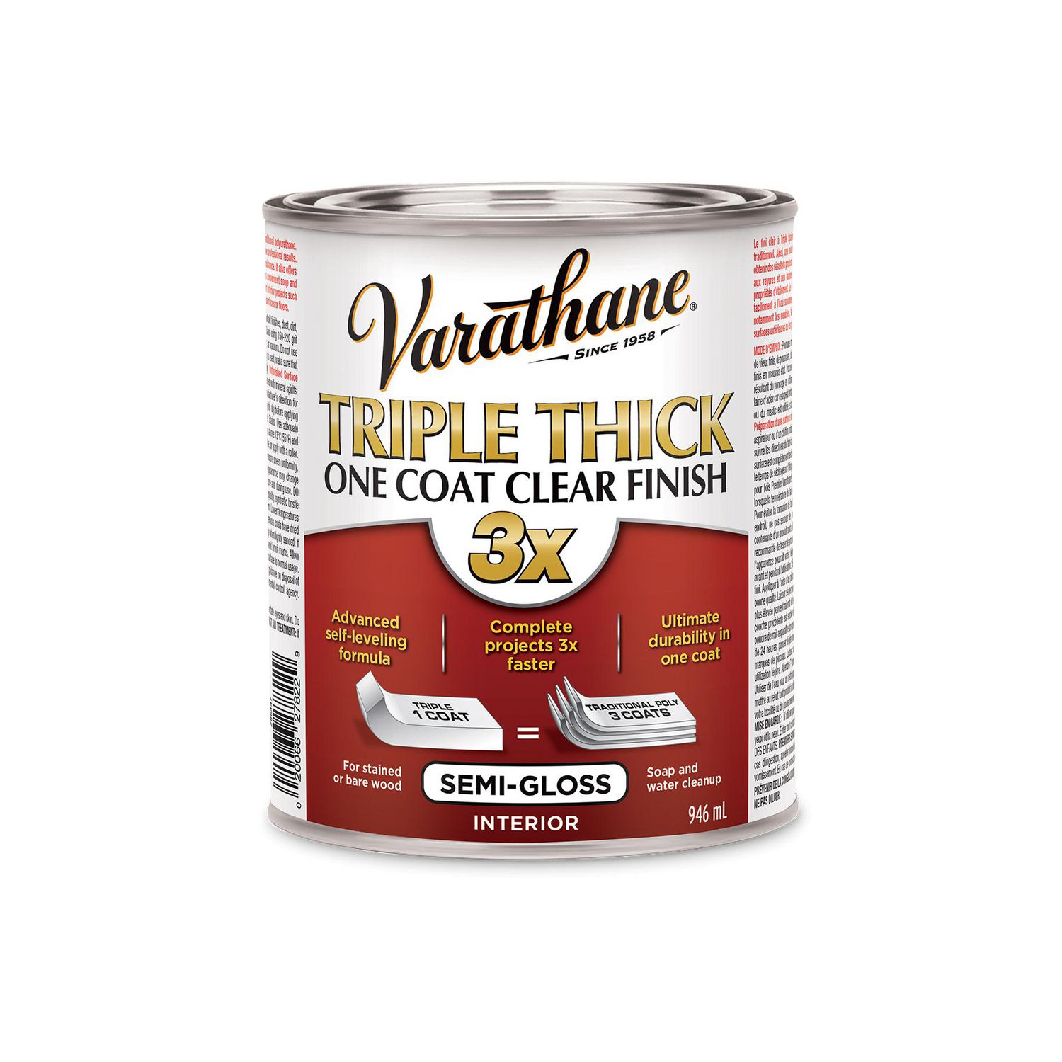 Varathane Triple Thick One Coat SemiGloss Clear Finish Walmart Canada