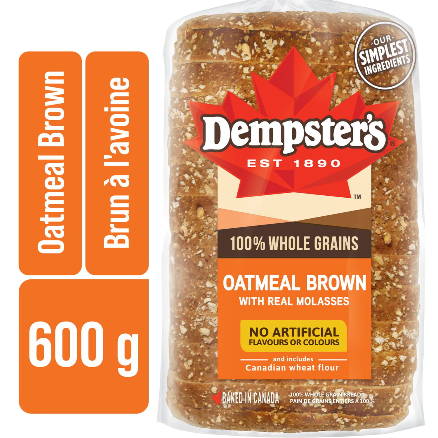 Dempster’s® 100 Whole Grains Oatmeal Brown Bread Walmart Canada