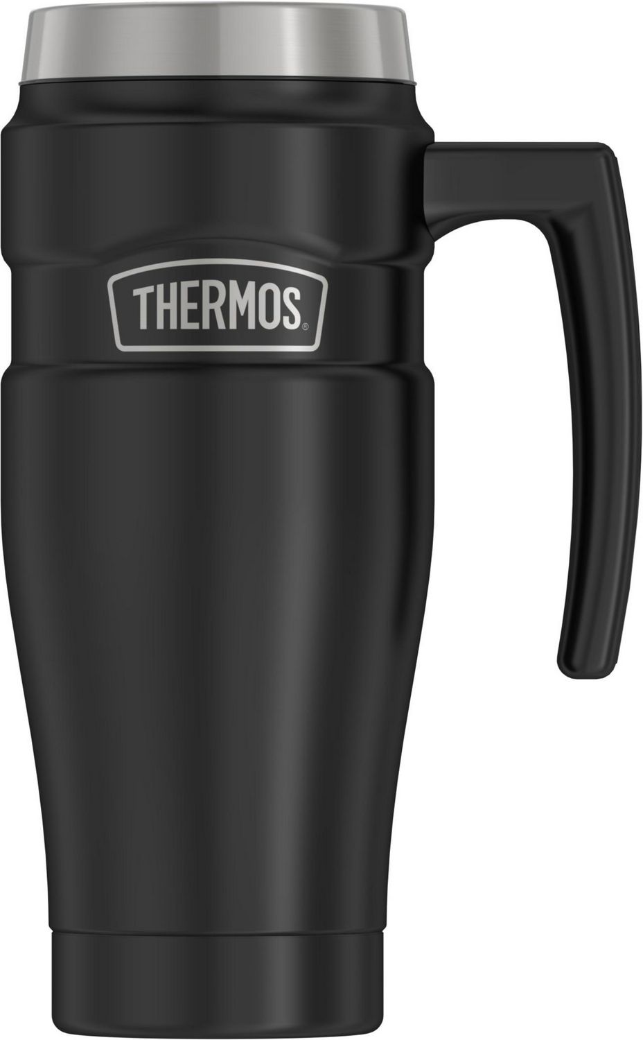Thermos Stainless King Vacuum Insulated 16 Oz Travel Mug, Matte Black 