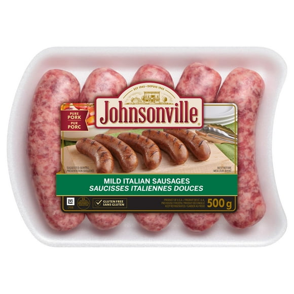 Johnsonville Mild Italian Dinner Sausages, JVL Mild Ital SSG (5) 500g