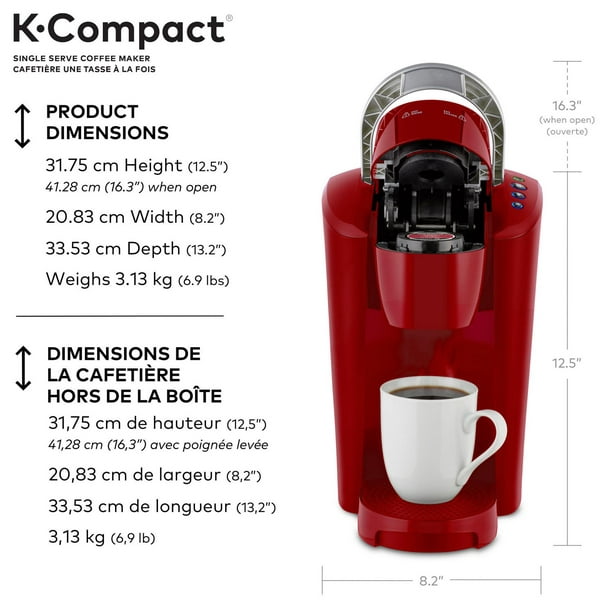 Lounge Against success Keurig K-Compact Single Serve K-Cup Pod Coffee Maker, 8, 10, or 12 oz. cup  - Walmart.ca