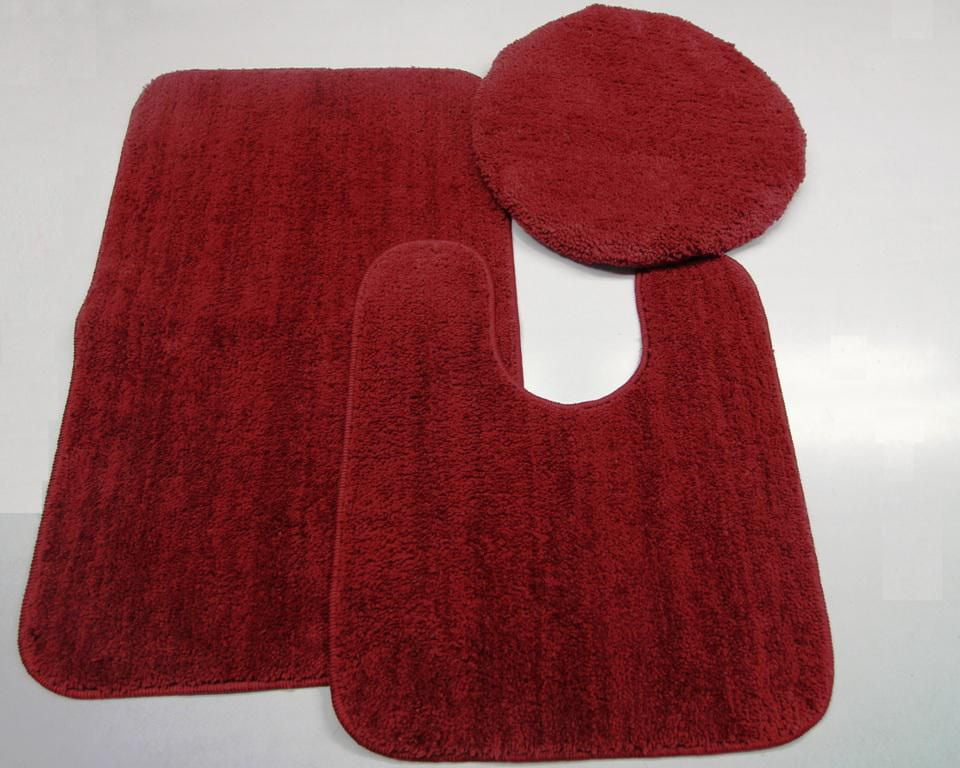 3PC RUG SET RED ( Bath Mat, Lid & Contour ) Walmart Canada