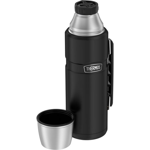 1.2 LITRE STAINLESS STEEL VACUUM FLASK TRAVEL POT THERMOS HOT COLD HANDLE