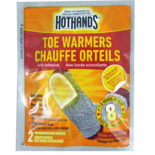 2 PACKS OF 6 PAIRS HotHands Adhesive Toe Warmer Value Pack 