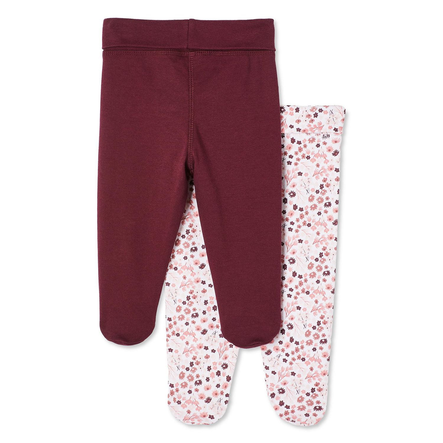 Lot de 2 leggings George pour bébés filles Tailles 0-9 mois