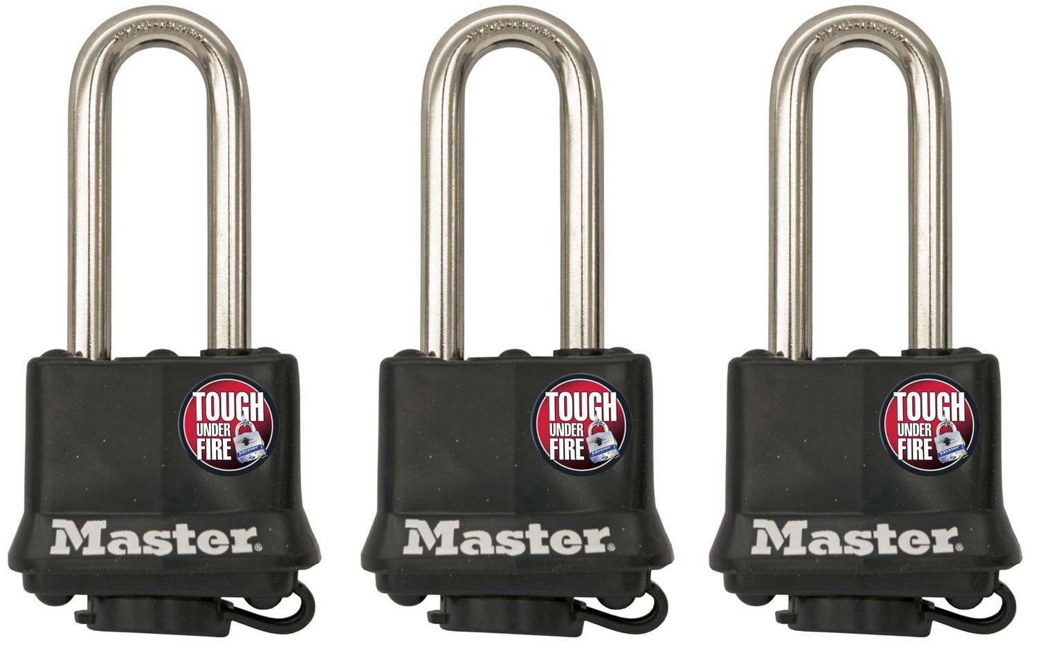 Master Lock 19/16” Wide Covered Laminated Steel Padlock with 2