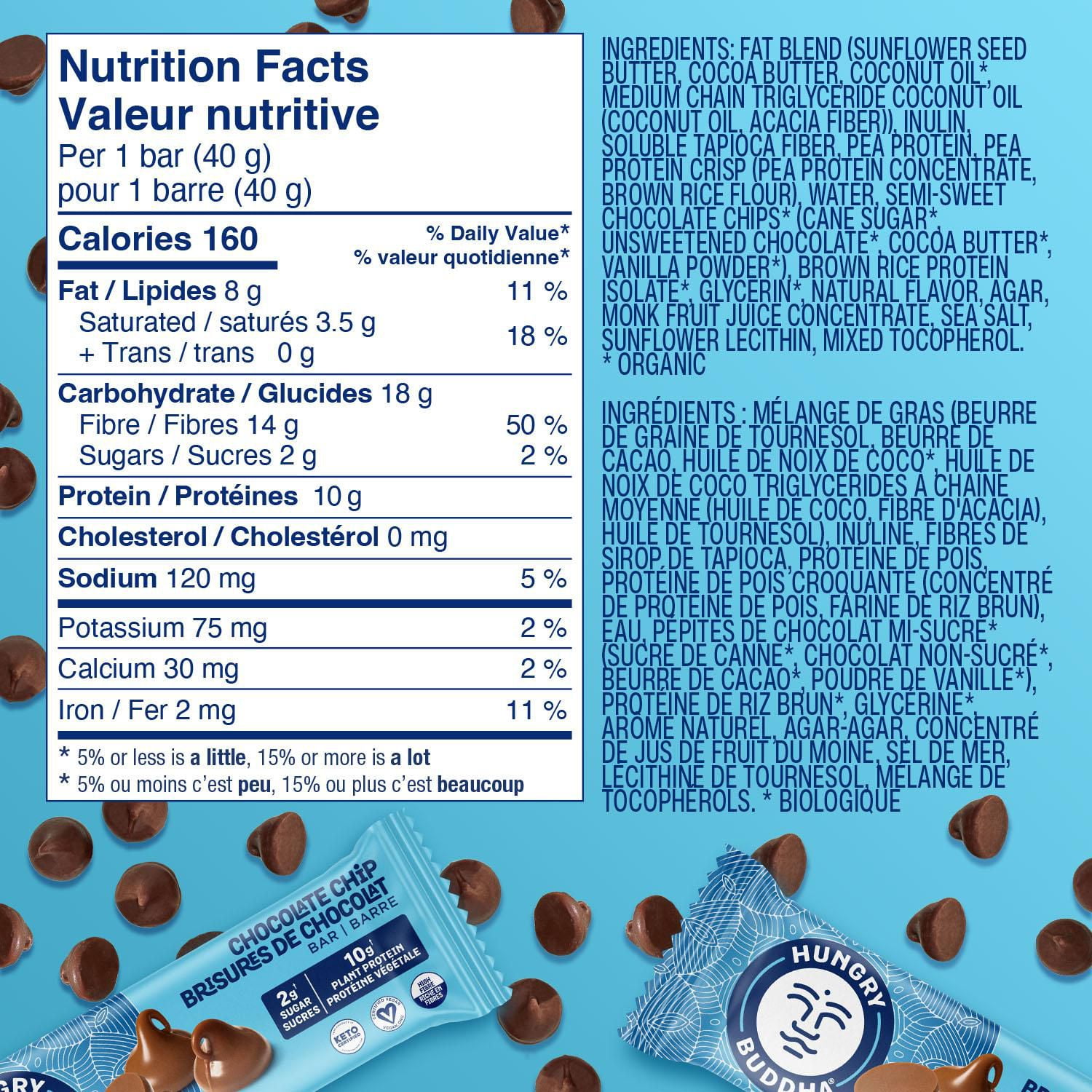 Hungry Buddha Chocolate Chip Bar | 40g