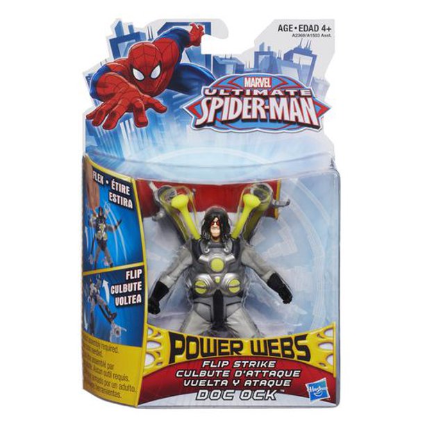MARVEL ULTIMATE SPIDER-MAN - Assortiment de figurines Power Webs de 9,5 cm - DOC OCK