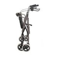thumbnail image 4 of Déambulateur Rollator en aluminium extra-large et léger avec siège, titane, pliable, 4 of 8