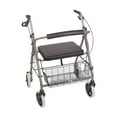 thumbnail image 3 of Déambulateur Rollator en aluminium extra-large et léger avec siège, titane, pliable, 3 of 8