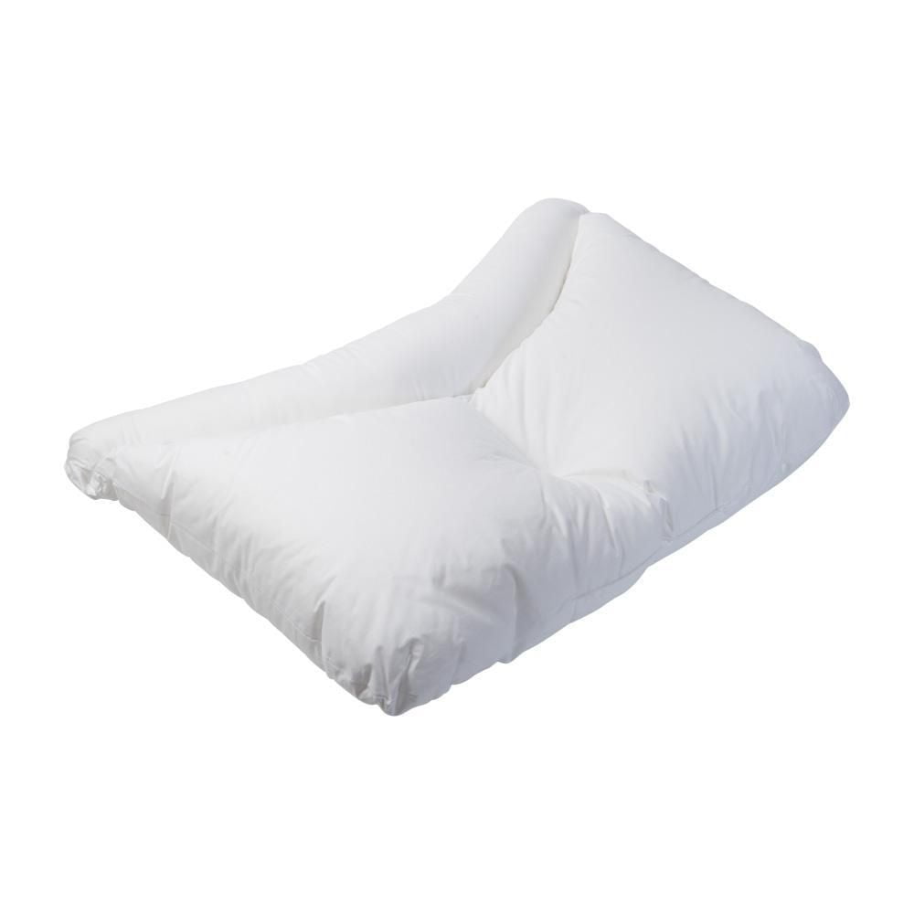 HealthSmart Side Sleeper Pillow with Curved Center Lobe, Relieves Neck