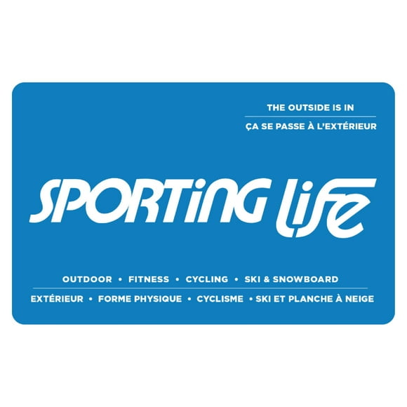 Sporting Life $50 eCarte Cadeau (Livraison par e-mail)