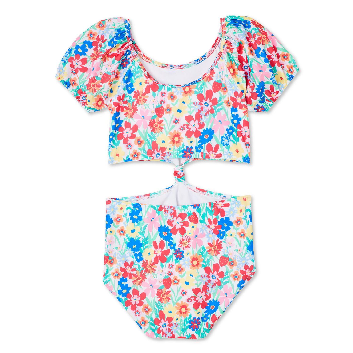George Girls' Puff Sleeve Swimsuit 1-Piece