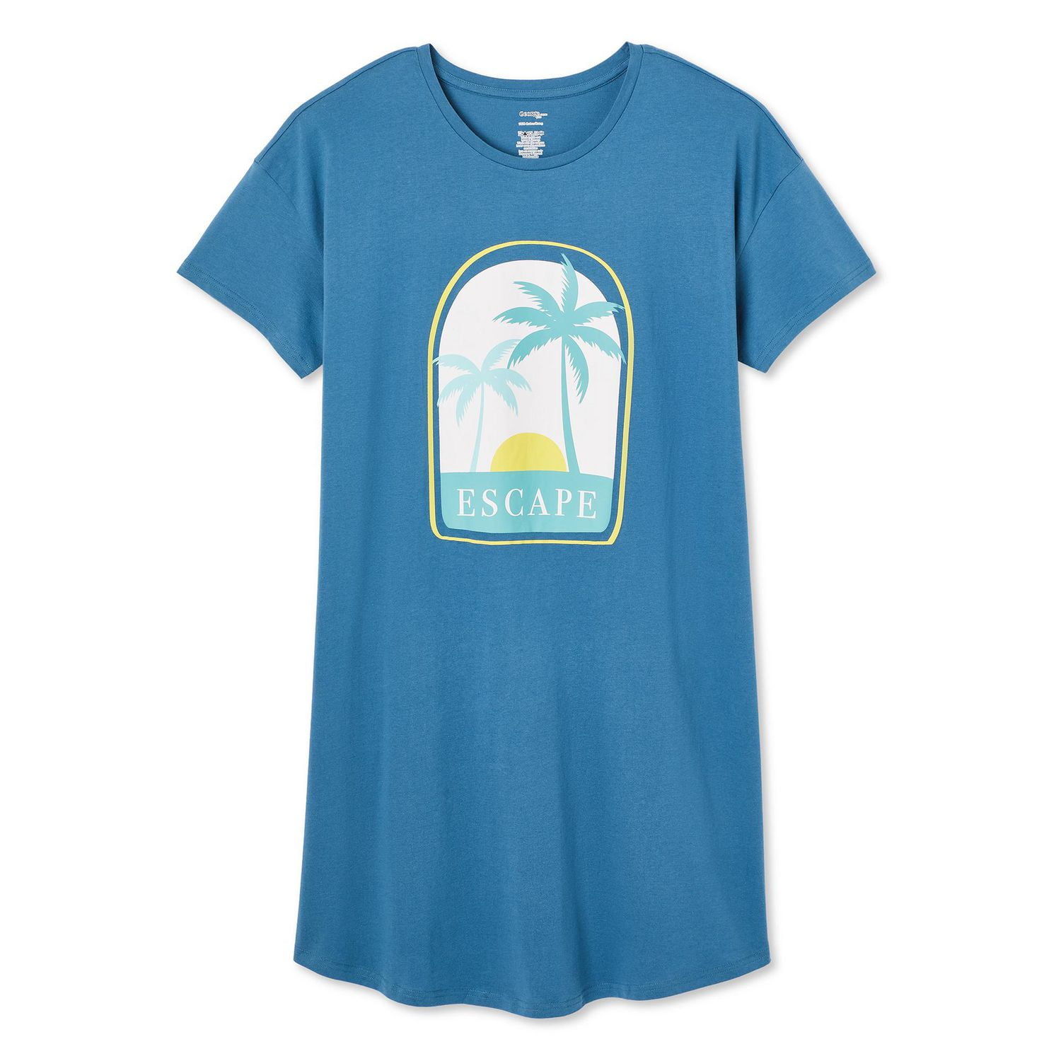 Chemise de nuit à encolure ras du cou George Plus pour femmes