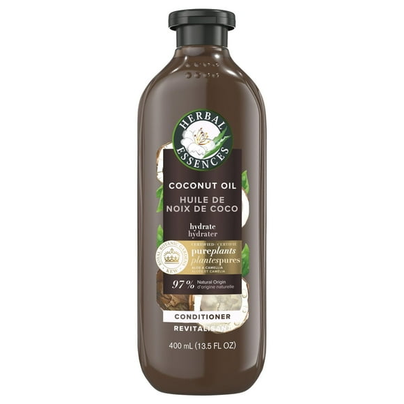 Herbal Essences Coconut Oil Hydrating Conditioner, with Certified Camellia Oil and Aloe Vera, For All Hair Types, Especially Dry Hair, 400ML