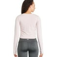 thumbnail image 3 of Athletic Works Women's Side Ruched Tee, 3 of 6