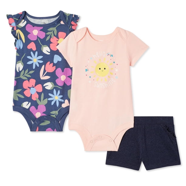 George Baby Girls' Short 3-Piece Set - Walmart.ca
