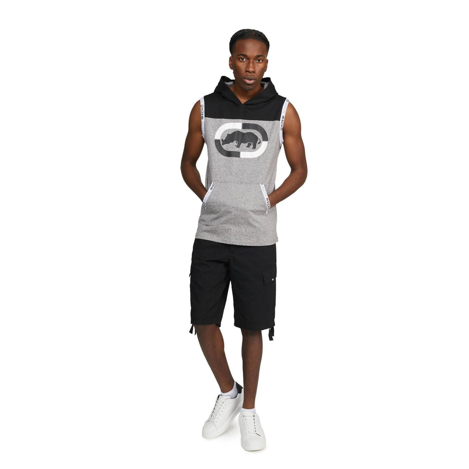 Ecko Unltd. Men’s Sleeveless Starting Blocks Muscle Hoodie