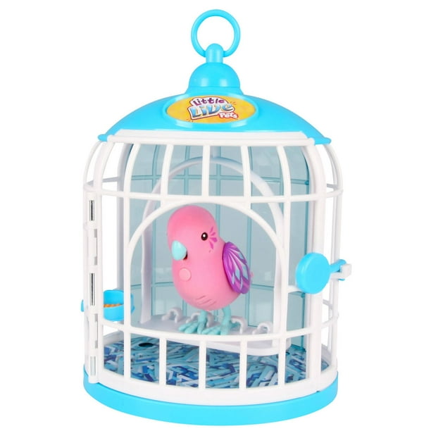 Jouet oiseau Cricri cristal et cage de Little Live Pets