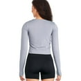thumbnail image 3 of Athletic Works Women's Side Ruched Tee, 3 of 6