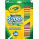 Crayola Super Tips Washable Markers, 20 Count, Crayola 20-Pack Washable Super Tip Markers - image 1 of 1
