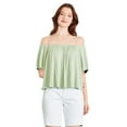 thumbnail image 1 of George Women's Off The Shoulder Tee, 1 of 6
