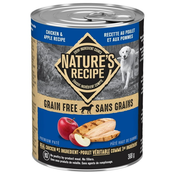 Nature's Recipe Grain Free Premium Paté Wet Dog Food, Chicken & Apple ...