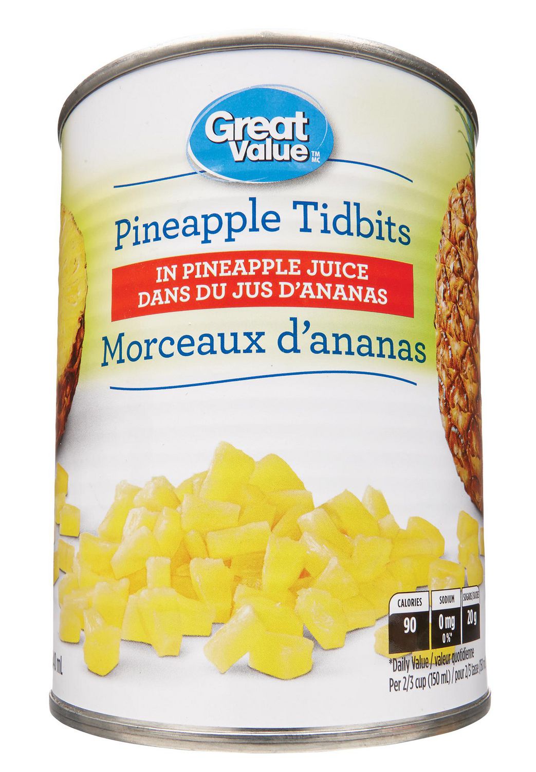 Great Value Pineapple Tidbits Walmart Canada