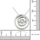 Collier dansant Pure à corindon blanc d'1 carat PBT en forme de cercle monté dans de l’argent sterling 925 - 5,25 mm – image 2 sur 3