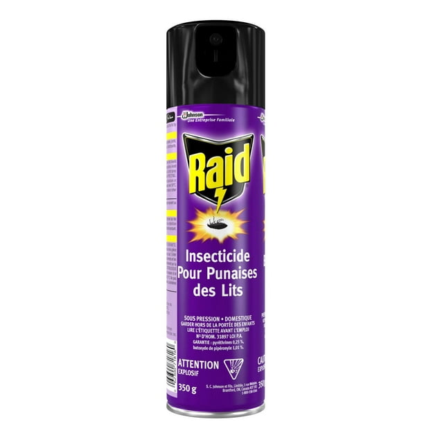 Raid Formula Bug Killer 350G Insecticide contre les punaises de lit