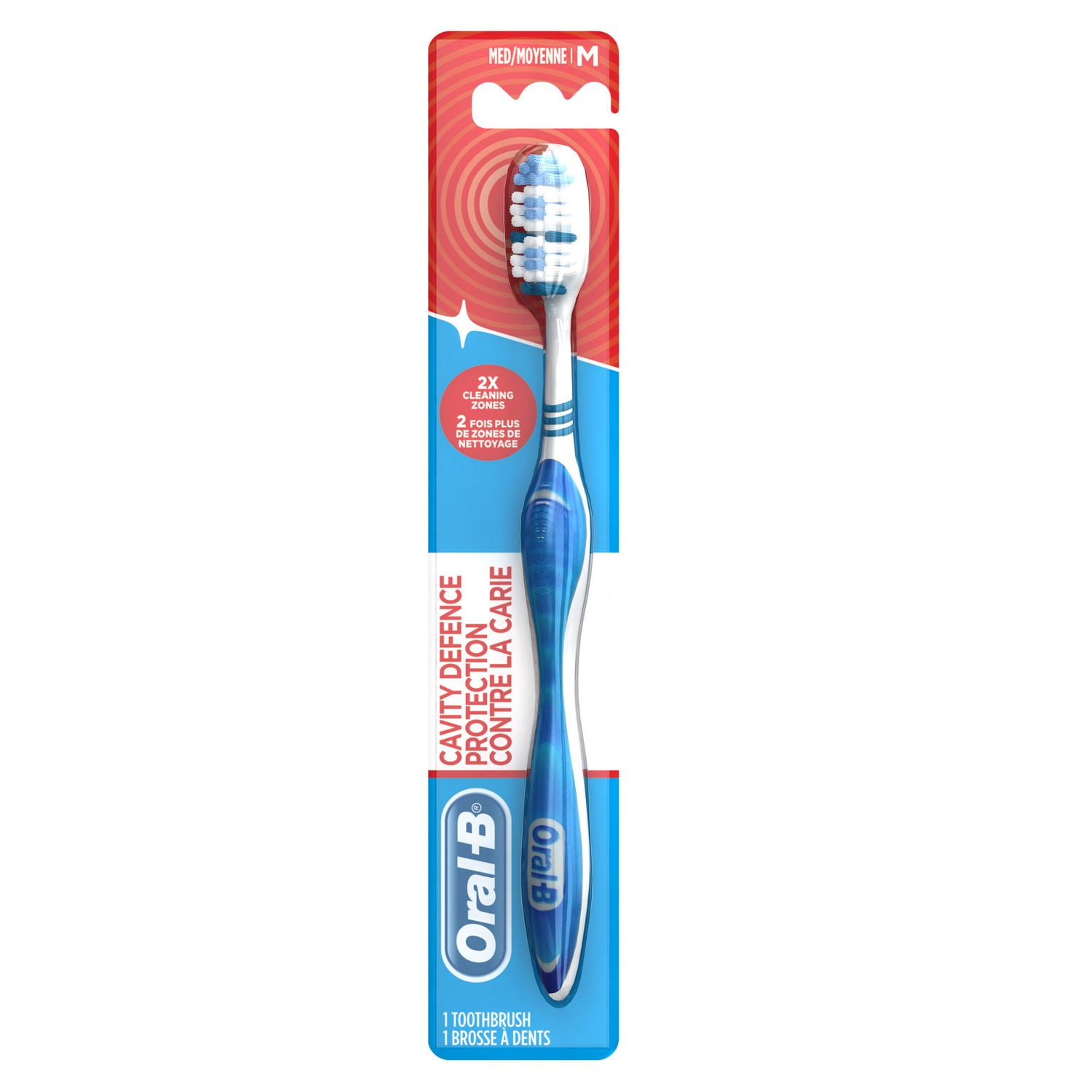 Brosses à dents Oral-B Protection contre la carie, moyenne 6 unités 